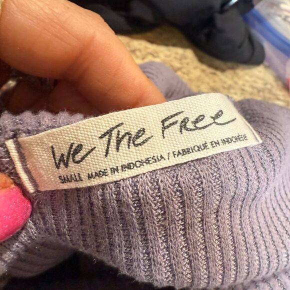We The Free Purple Cowl Neck Knit Sweater - Picture 6 of 12